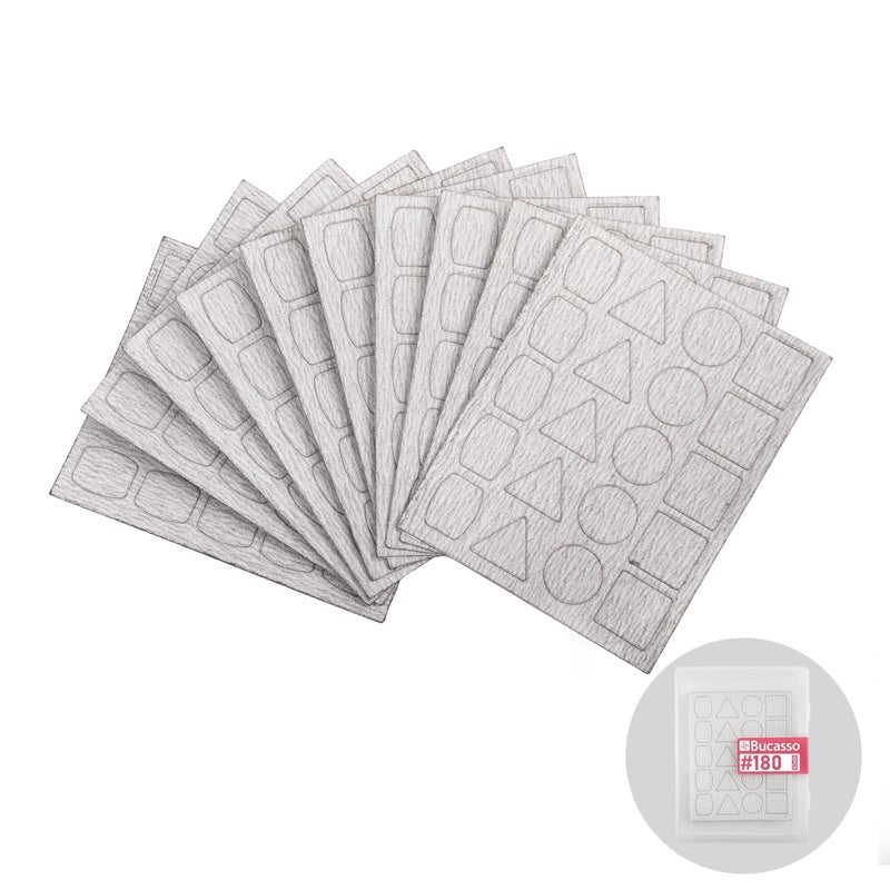 Bucasso Sanderpaper for Pen Sander PLH-1000, PLH-2000, 180 Grits 10pcs with Each 20 Pads - Image 1